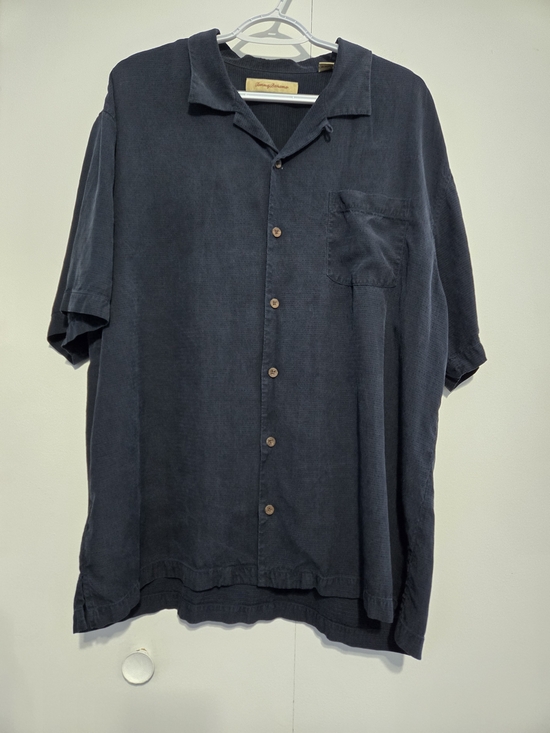Tommy Bahama Other - Tommy Bahama Men’s XL 100% Silk Blue Camp Shirt Short Sleeve Button Up Hawaiian